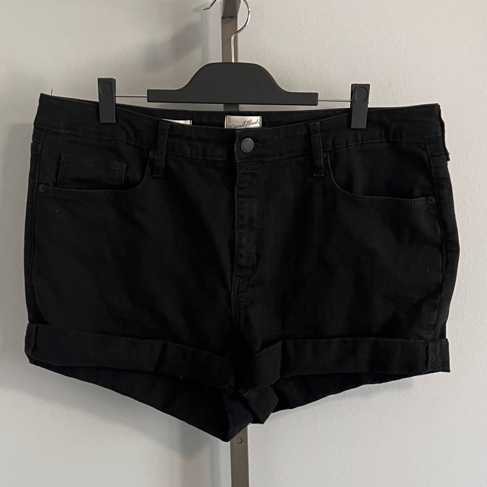 Universal Thread High Rise Black Denim Shorts